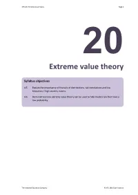 Extreme Value Theory Page 1