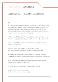 Indicative Bibliography