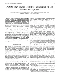 Open-Source Toolkit for Ultrasound-Guided