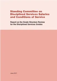 Report on the Grade Structure Review for the Disciplined Services Grades