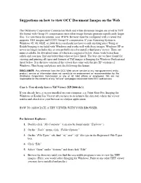 Suggestions on How to View OCC Document Images on the Web