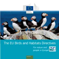 The EU Birds and Habitats Directives for Nature and People in Europe