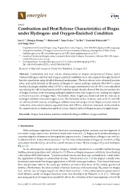 Combustion and Heat Release Characteristics of Biogas Under Hydrogen- and Oxygen-Enriched Condition