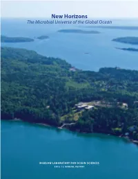 New Horizons the Microbial Universe of the Global Ocean