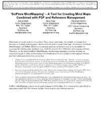 'Sciplore Mindmapping' – a Tool for Creating Mind Maps Combined with PDF and Reference Management
