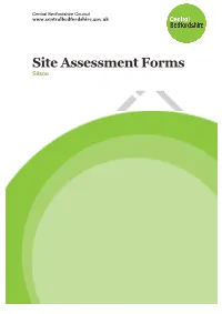 Site Assessment Forms Silsoe
