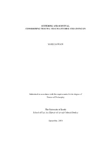 Trauma and Psychoanalysis, Beyond Life and Death