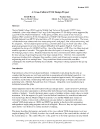 A Cross-Cultural VLSI Design Project