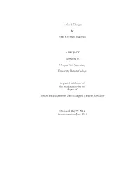 A Novel Elysium by Evan Crichton Anderson a PROJECT Submitted To