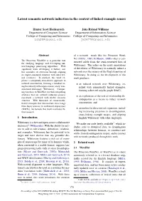 Latent Semantic Network Induction in the Context of Linked Example Senses