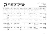 Public Notice &gt;&gt; Licensing and Management System Admin &gt;&gt;