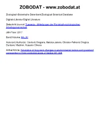 Simulation of Long-Term Changes in Environmental Factors And
