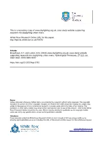 This Is a Repository Copy of Case Study Website Supporting Research Into Daylighting Urban Rivers