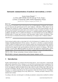 Automatic Summarization of Medical Conversations, a Review