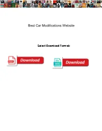 Best Car Modifications Website