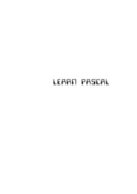 Learn Pascal.Pdf
