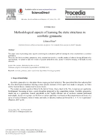 Methodological Aspects of Learning the Static Structures in Acrobatic Gymnastic