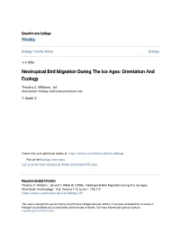 Neotropical Bird Migration During the Ice Ages: Orientation and Ecology