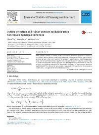 Outlier Detection and Robust Mixture Modeling Using Nonconvex Penalized Likelihood