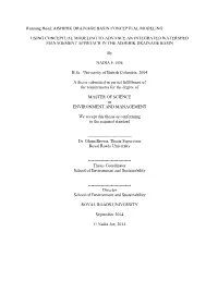 Using Conceptual Modeling to Advance an Integrated Watershed Management Approach in the Aishihik Drainage Basin