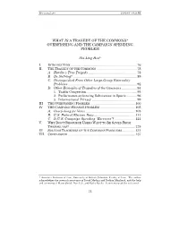 What Is a Tragedy of the Commons? Overfishing and the Campaign Spending Problem