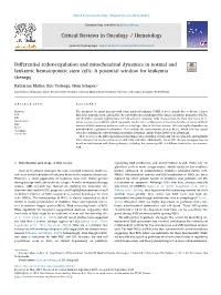 Differential Redox-Regulation and Mitochondrial Dynamics in Normal and Leukemic Hematopoietic Stem Cells a Potential Window