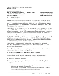 EPCOR POWER DEVELOPMENT CORPORATION Memorandum of Decision and EPCOR GENERATION INC