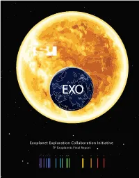 Exoplanet Exploration Collaboration Initiative TP Exoplanets Final Report