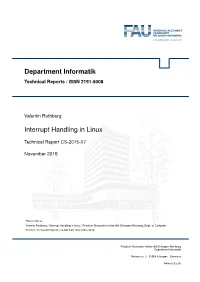 Interrupt Handling in Linux