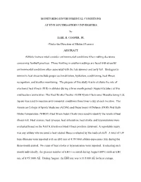MONITORING ENVIRONMENTAL CONDITIONS at FIVE SOUTHEASTERN UNIVERSITIES by EARL R. COOPER, JR. (Under the Direction of Michael Fe