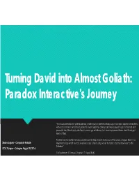 Paradox Interactive's Journey
