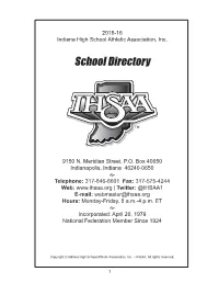 2015-16 School Directory