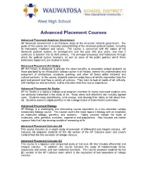 Advanced Placement Courses