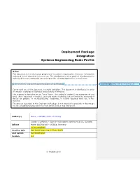 Deployment Package – Software Requirements Analysis