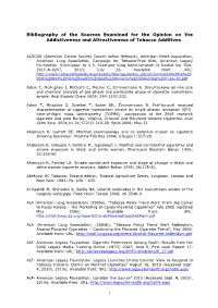 List of References Submitted During the Public Consultation