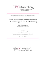 The Rise of Mobile and the Diffusion of Technology-Facilitated Trafficking