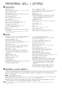 DBG Snacks/Entrees