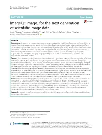 Imagej2: Imagej for the Next Generation of Scientific Image Data Curtis T