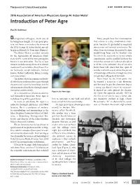 Introduction of Peter Agre