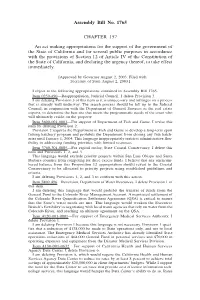 Assembly Bill No. 1765 CHAPTER 157 an Act Making Appropriations