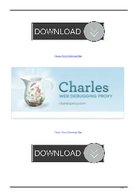 Charles Proxy Download Mac