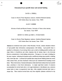 "Extension Layer-Parallel Shear and Normal Faulting."