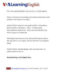From VOA Learning English, This Is As It Is. I'm Caty Weaver. Today on The