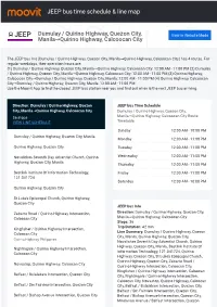 JEEP Bus Time Schedule & Line Route