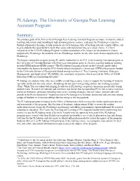 Pladawgs: the University of Georgia Peer Learning Assistant Program1