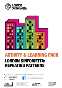 Repeating Patterns; Audience Activity & Learning Pack.Pdf