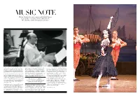 The Late John Lanchbery Was Commissioned by Rudolf Nureyev to Arrange the Score for His Production of Don Quixote