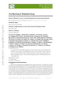 The Murchison Widefield Array