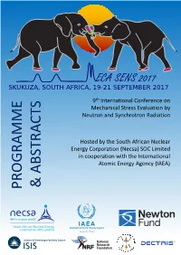 MECA SENS 2017 Programme& Abstracts