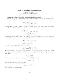 Notes on Median and Quantile Regression